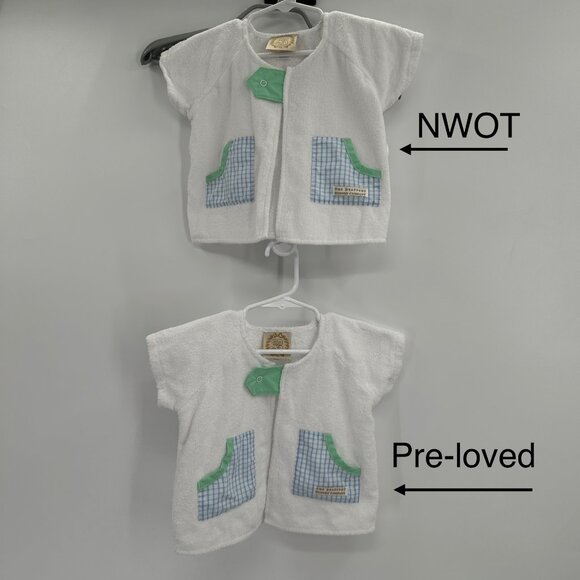 The Beaufort Bonnet Company Terry Cloth Bath Robe Snap 6-12 Months Lot of 2 - Picture 2 of 12